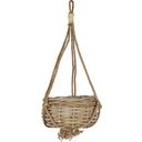 IB Laursen Rattan Hanging Basket - H: 11 cm Ø: 20 cm