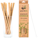 Pandoo Strohhalme Bambus Mehrweg 20 cm - 12 Stk