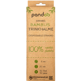 Pandoo Disposable Bamboo Straws, 21 cm 