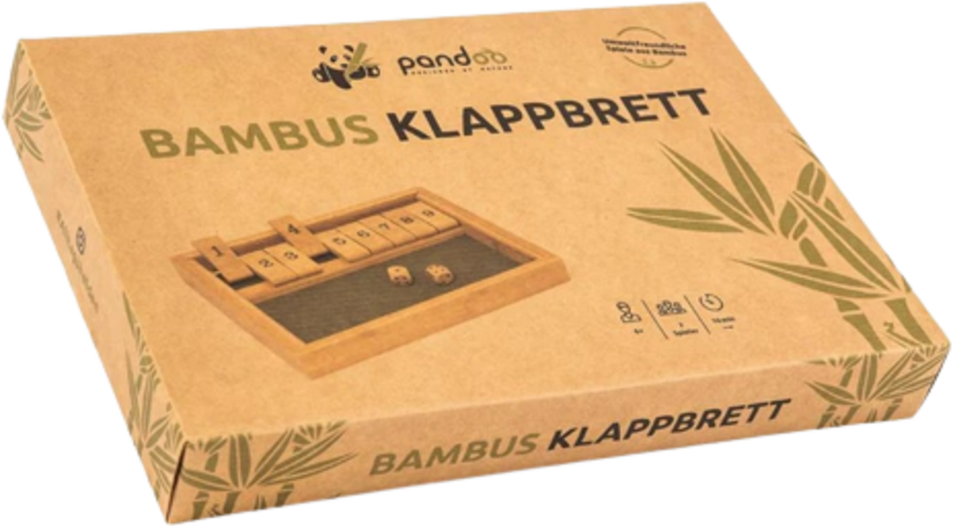 Pandoo Bamboo Shut the Boxx Game  - 1 Pc