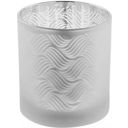 Fink Cosa Tealight Holder in White & Silver
