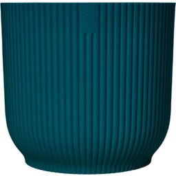 elho Cache-Pot VIBES FOLD Rond Roues - 35 cm - bleu foncé