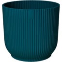 elho Cache-Pot VIBES FOLD Rond Roues - 35 cm - bleu foncé