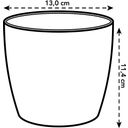 elho Brussels Round Mini Pot - 13cm