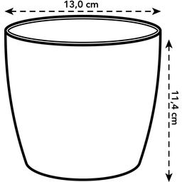 elho Cache-Pot Rond Mini BRUSSELS - 13 cm