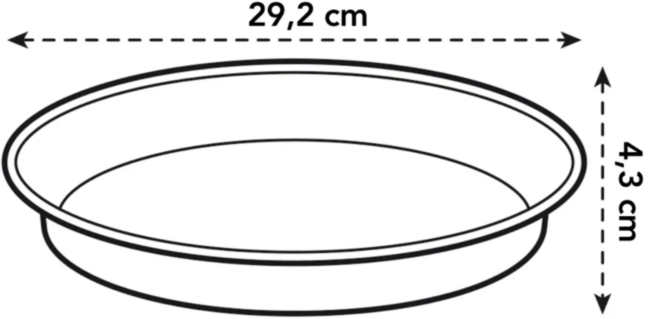 elho green basics saucer - verde - 29 cm