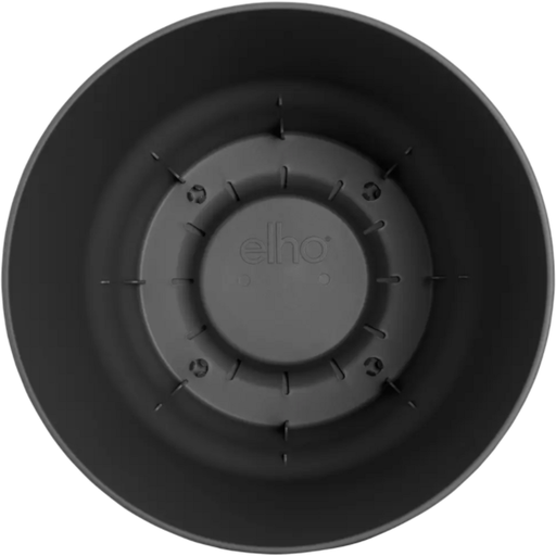elho greenville round, 30 cm - vivace nero