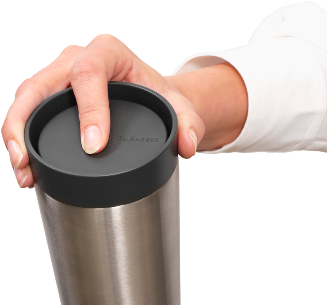 Brabantia Make & Take Thermobecher, 0,36 Liter - Dark Grey