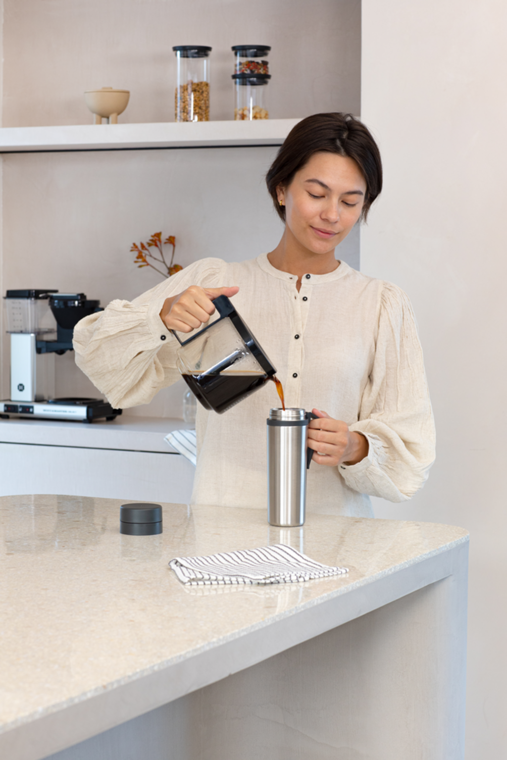 Brabantia Make & Take Isolierflasche 0,5 Liter - Dark Grey