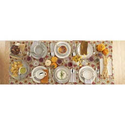 Rose & Tulipani Concerto - Piatto Piano, 27 cm - Grigio Perla