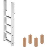 WHITE Vertical Ladder and Connecting Posts for Bunk Bed