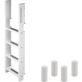 WHITE Vertical Ladder and Connecting Posts for Bunk Bed
