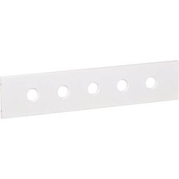 WHITE 1/2 Length Safety Rail for WHITE Bed 200 cm - White
