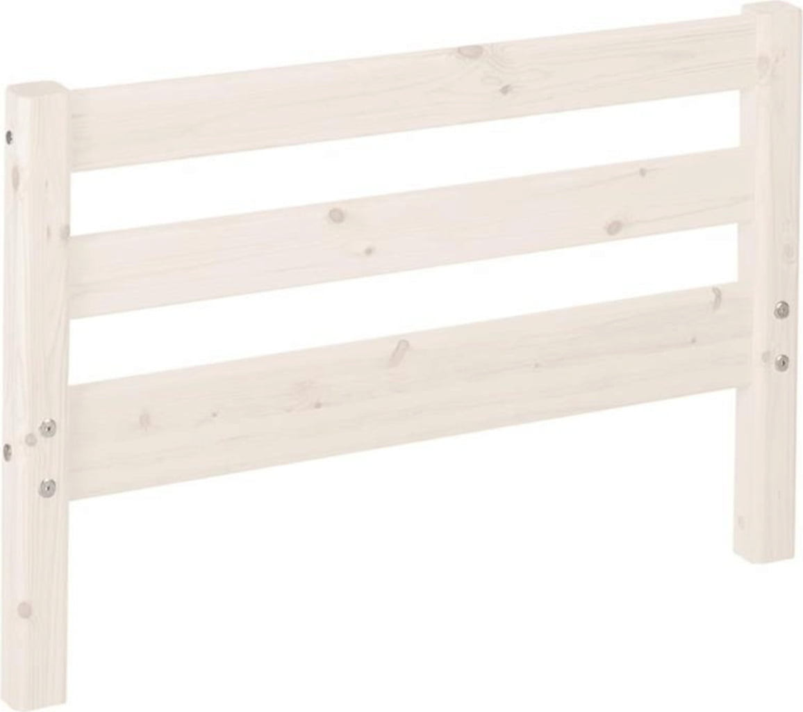 Flexa CLASSIC Säng med Ribbotten 200 cm - Vit glaserad
