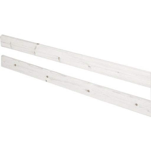 CLASSIC Rear Safety Rail for CLASSIC Bed, 200 cm - White glazed