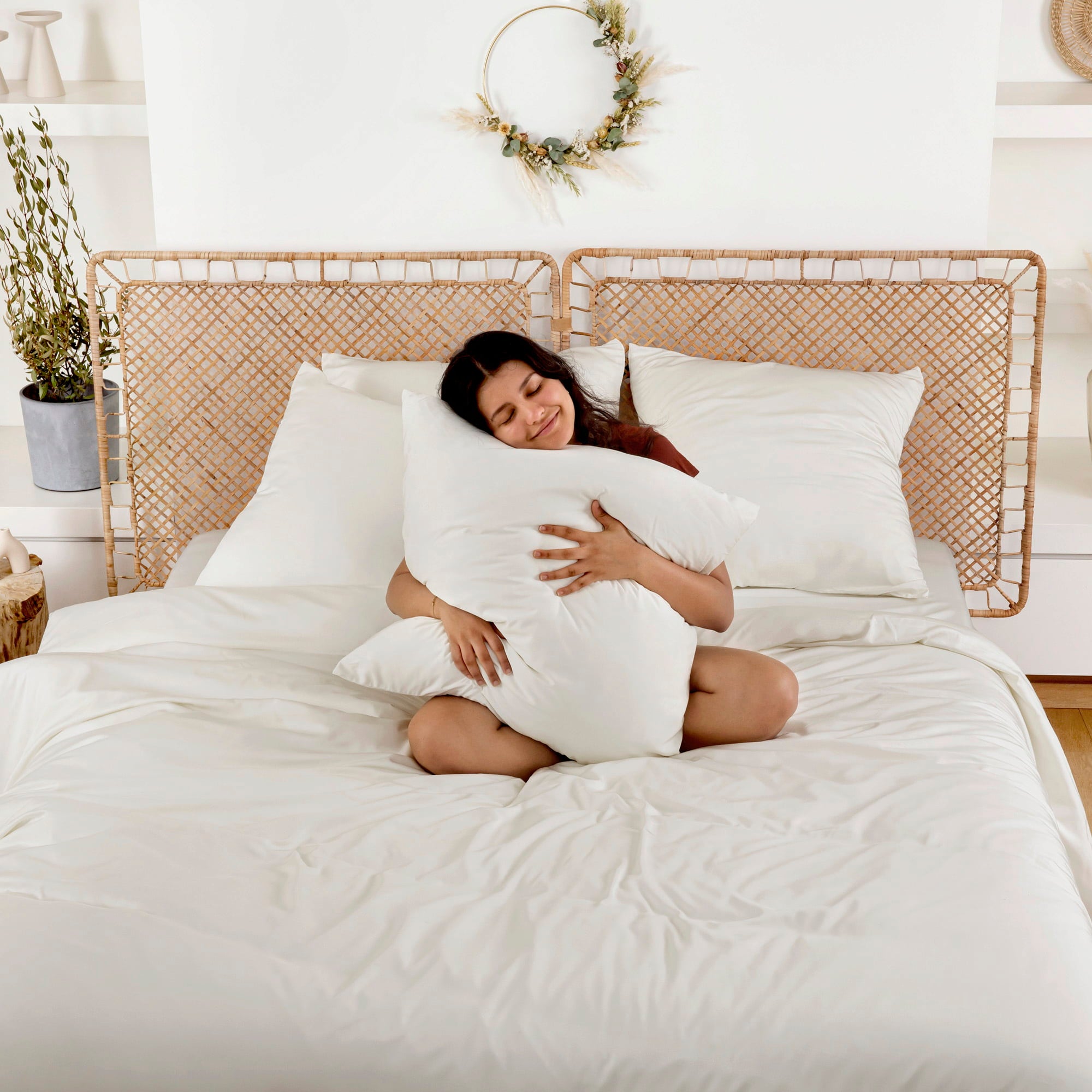 Bambaw Cozy Bambus Örngott 40x60 cm 2-pack - Ivory
