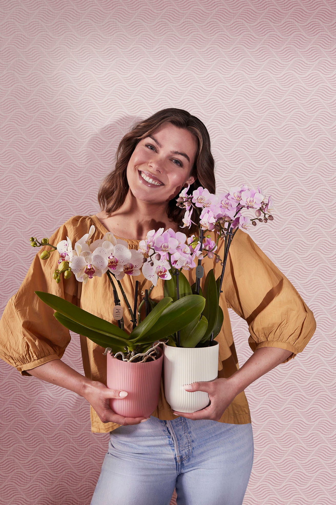 Blumentopf - vibes fold orchidee hoch 12,5cm - transparent