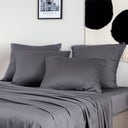 Bambaw Cozy Bamboo Pillowcase 50 x 75 cm, Set of 2 - Charcoal