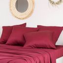 Bambaw Cozy Bamboo Pillowcase 40 x 80 cm, Set of 2 - Burgundy