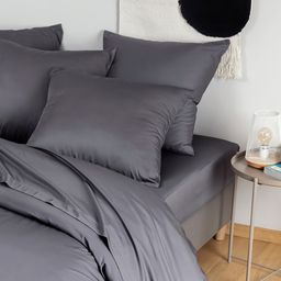 Bambaw Cozy Bamboo Fitted Sheet 90 x 190 cm - Charcoal