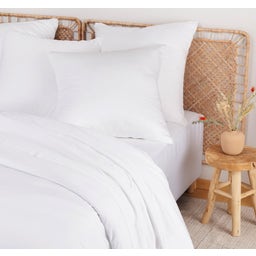 Bambaw Cozy Bambus Spannbettlaken 90 x 190 cm - White