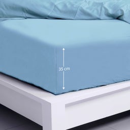 Bambaw Cozy Rjuha iz bambusa 90 x 200 cm - Light Blue