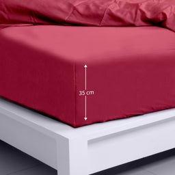 Bambaw Cozy Rjuha iz bambusa 90 x 200 cm - Burgundy