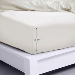 Bambaw Cozy Bamboo Fitted Sheet 90 x 200 cm - Ivory