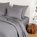 Bambaw Cozy Bamboo Fitted Sheet 140 x 200 cm - Dark Grey