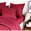 Bambaw Cozy Bamboo Fitted Sheet 140 x 200 cm - Burgundy