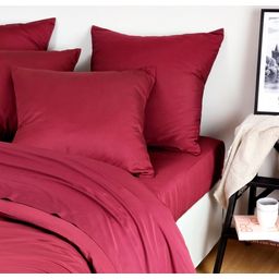 Bambaw Cozy Bamboo Fitted Sheet 140 x 200 cm - Burgundy