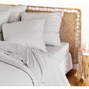 Bambaw Cozy Bamboo Fitted Sheet 140 x 200 cm - Grey