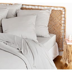 Bambaw Cozy Bamboo Fitted Sheet 160 x 200 cm - Grey