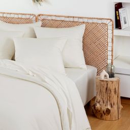 Bambaw Cozy Bamboo Fitted Sheet 180 x 200 cm - Ivory