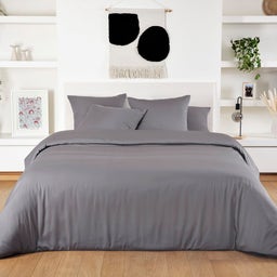 Bambaw Cozy Bambu Påslakan 200x200 cm - Dark Grey