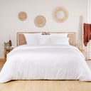 Bambaw Cozy Funda para Nórdico de Bambú 155 x 220 cm - White
