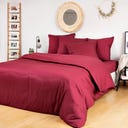 Bambaw Cozy Bamboo Duvet Cover 240 x 220 cm - Burgundy
