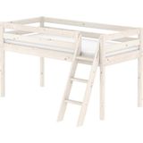 CLASSIC Mid-High Bed with Inclined Ladder, 90 x 200 cm