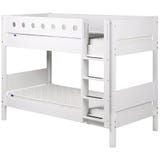 WHITE Bunk Bed with Vertical Ladder, 90 x 200 cm