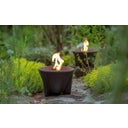 Outdoor Waxburner CeraLava® With Glass Hood