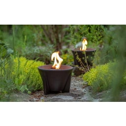 Outdoor Waxburner CeraLava® With Glass Hood