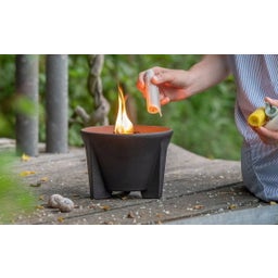 Outdoor Waxburner CeraLava® With Glass Hood