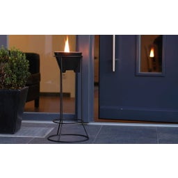 Outdoor Waxburner CeraLava® With Glass Hood