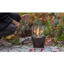 Outdoor Waxburner CeraLava® With Glass Hood