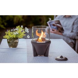 Outdoor Waxburner CeraLava® With Glass Hood