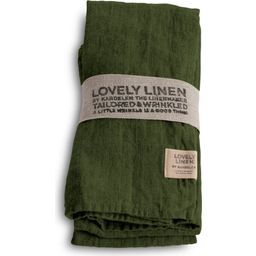 Lovely Linen Lot de 4 Serviettes en Tissu - Jeep Green