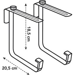 elho barcelona Balcony Box Metal Holder