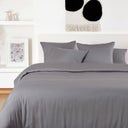 Bambaw Cozy Bambu Påslakan 200x200 cm - Dark Grey