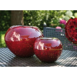 Fink Vase Kenia; rot schwarz