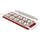 Ravioli Tray 10-Hole, Red